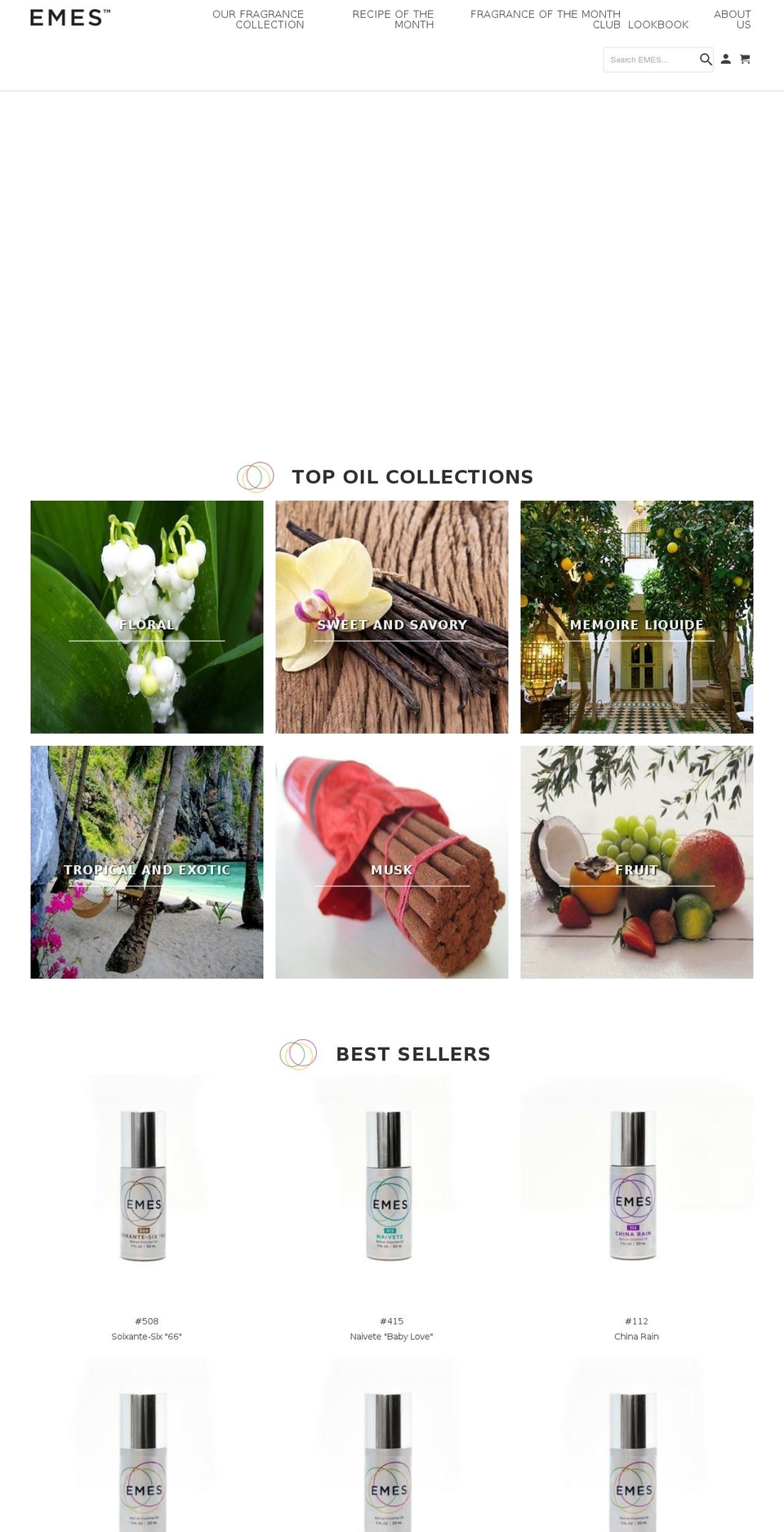 emesperfume.com — Shopify storefront screenshot