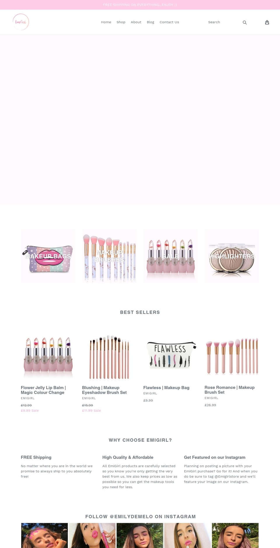 emigirl.com — Shopify storefront screenshot