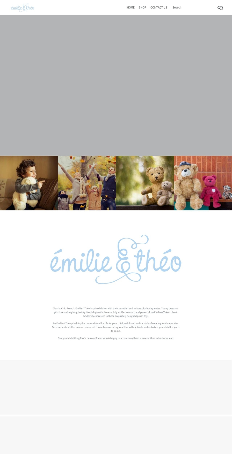 emilie-et-theo.com shopify website screenshot