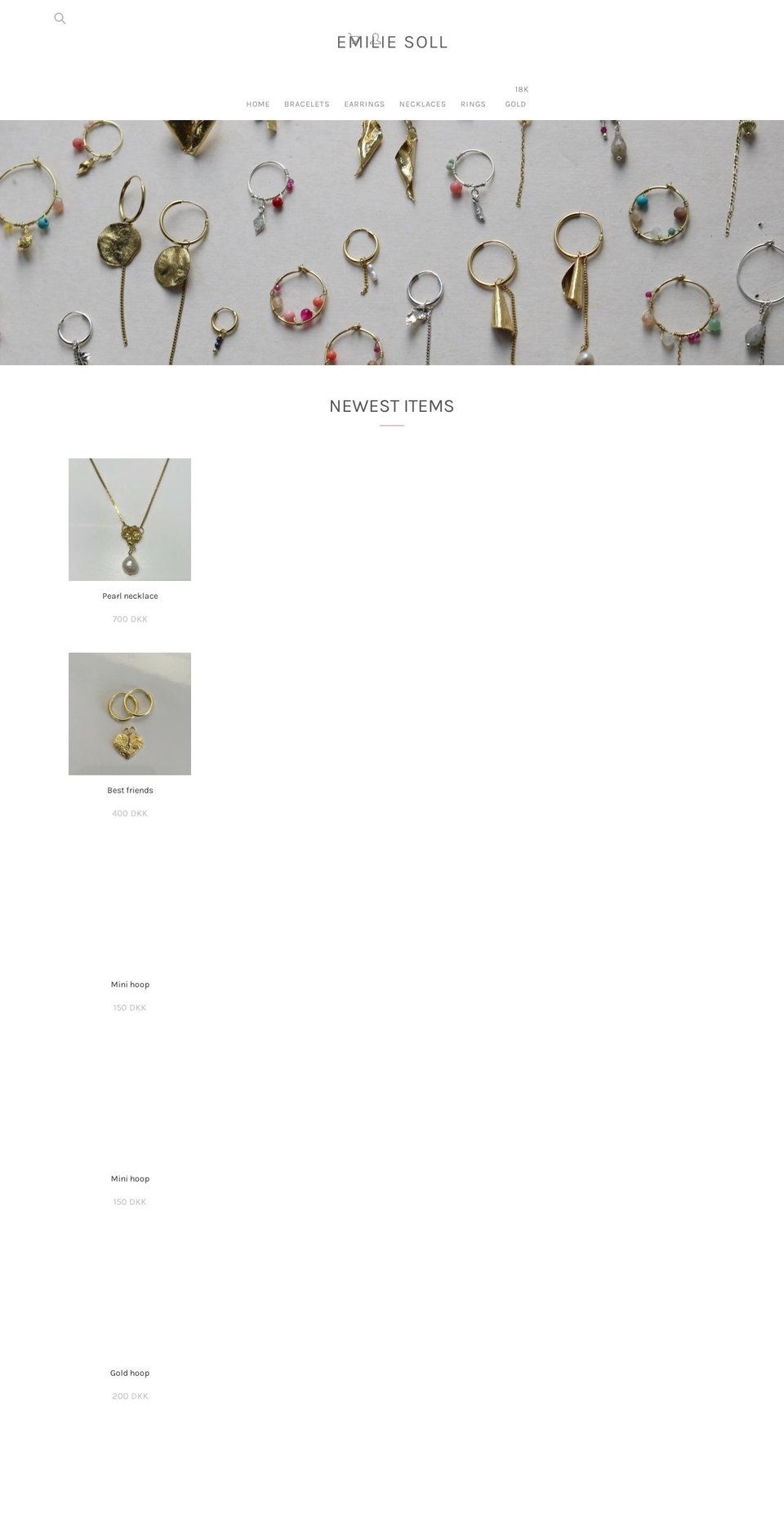 emiliesoll.com — Shopify storefront screenshot