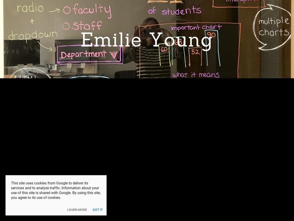 emilieyoung.com — Shopify storefront screenshot