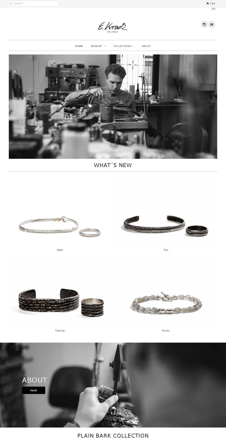 emilkrack.com — Shopify storefront screenshot