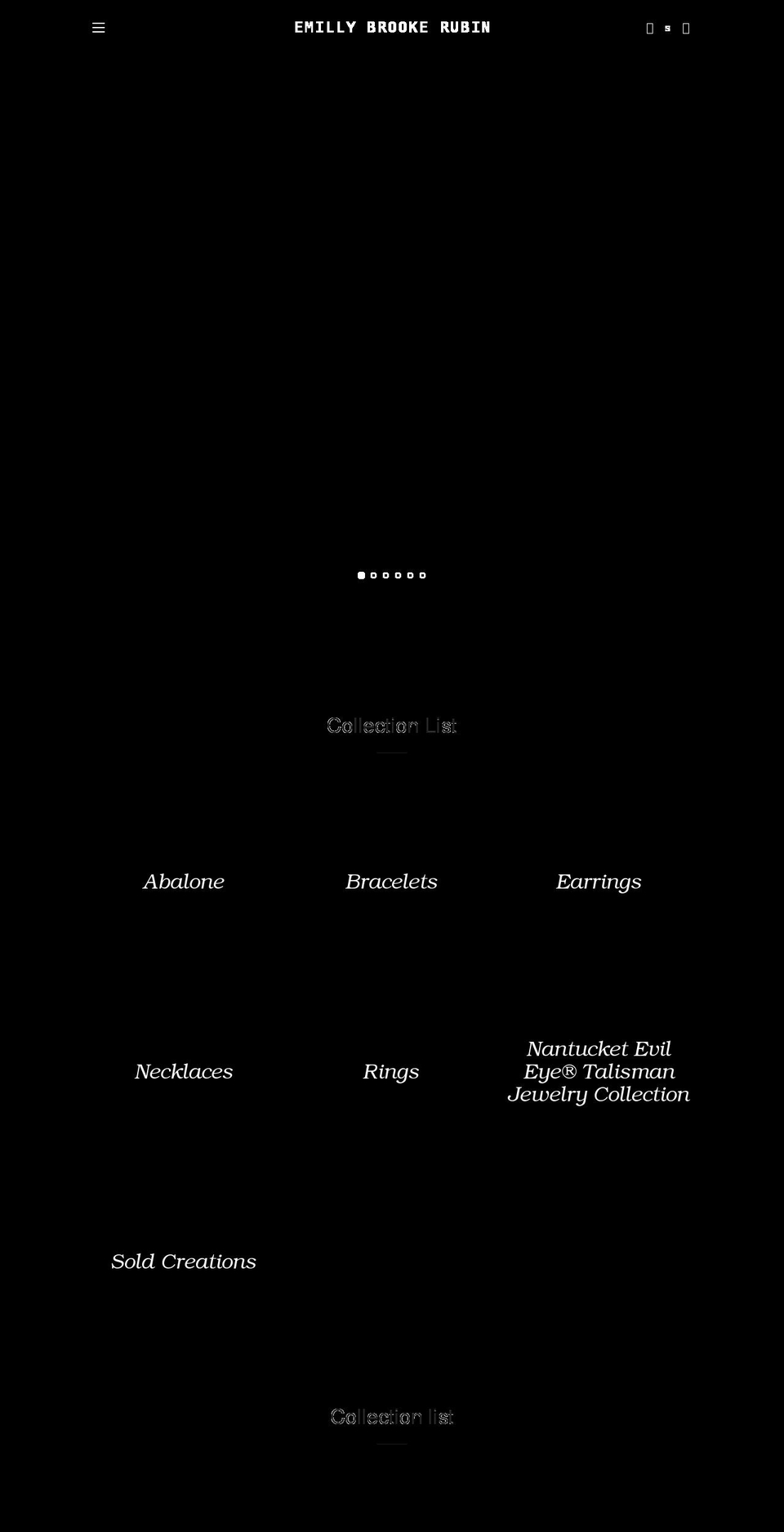 emillybrookerubin.com — Shopify storefront screenshot