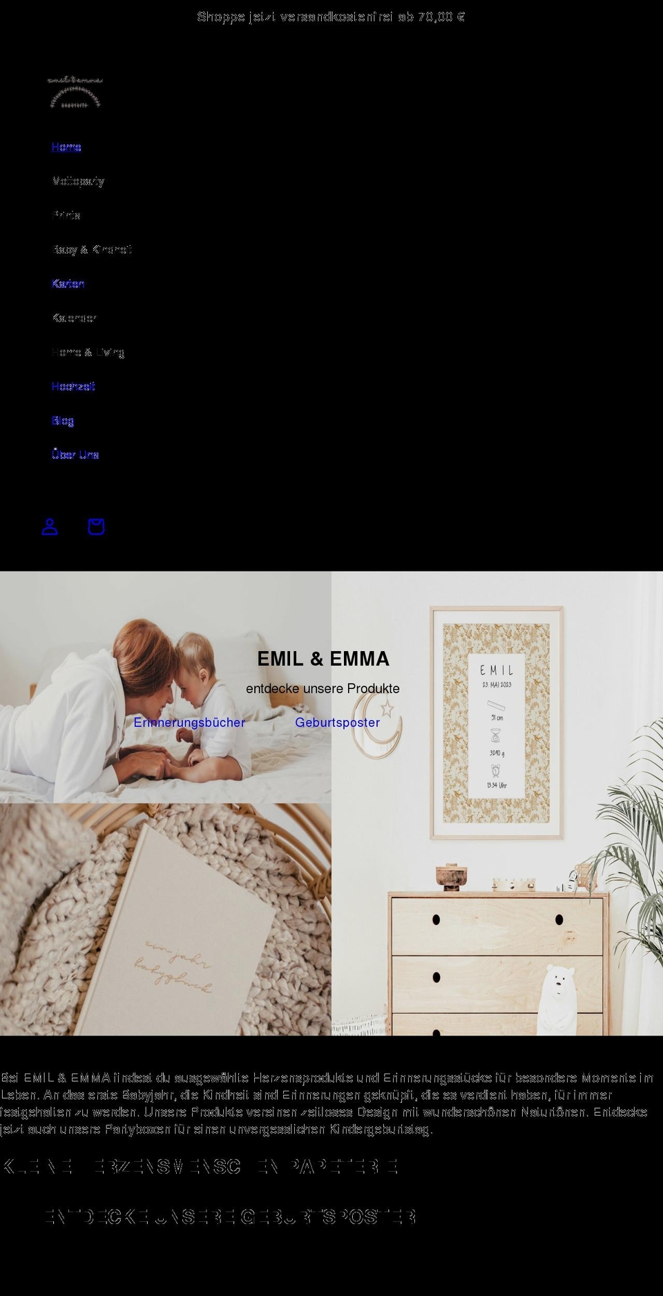 emilundemma.de shopify website screenshot