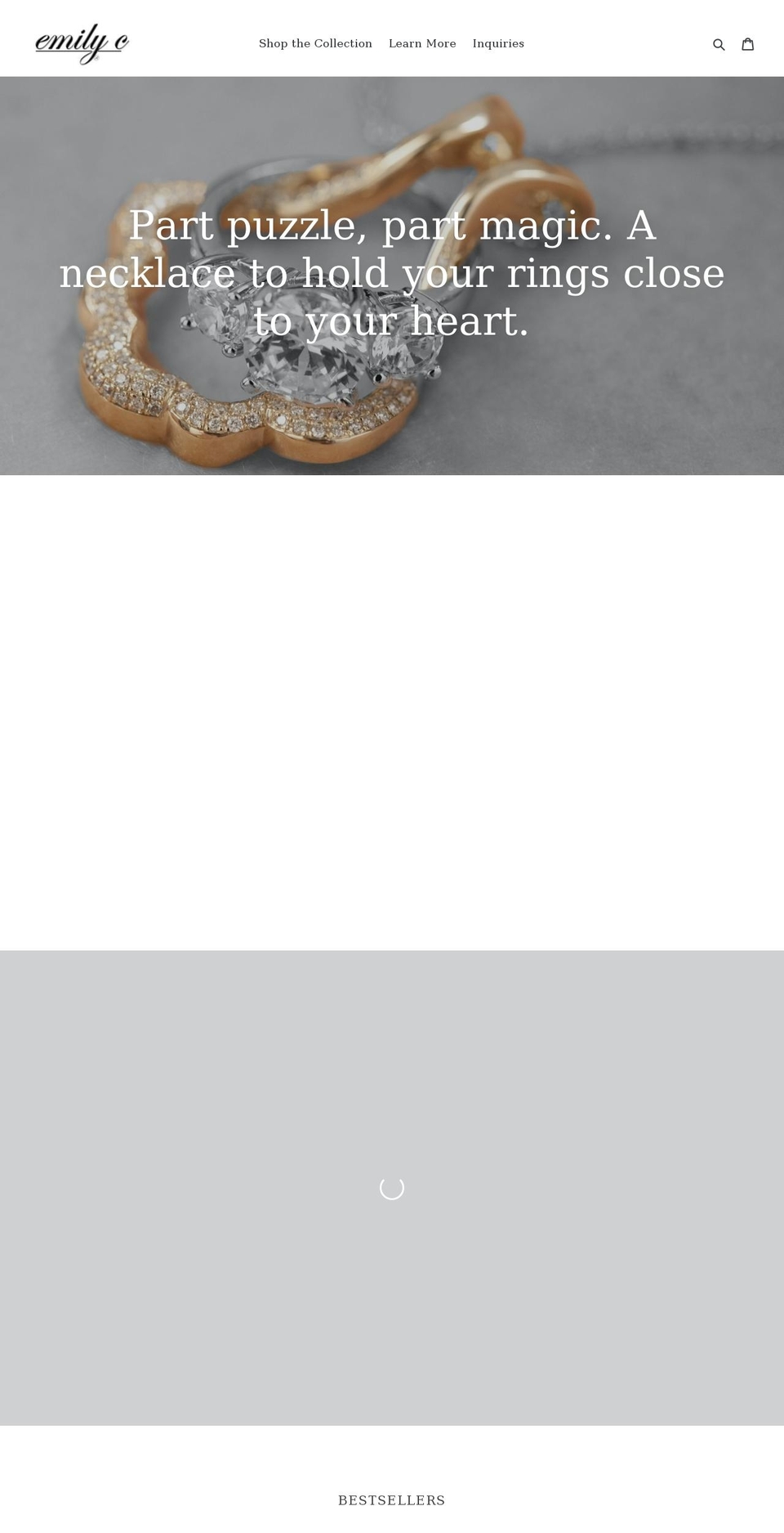 emilyc.com shopify website screenshot