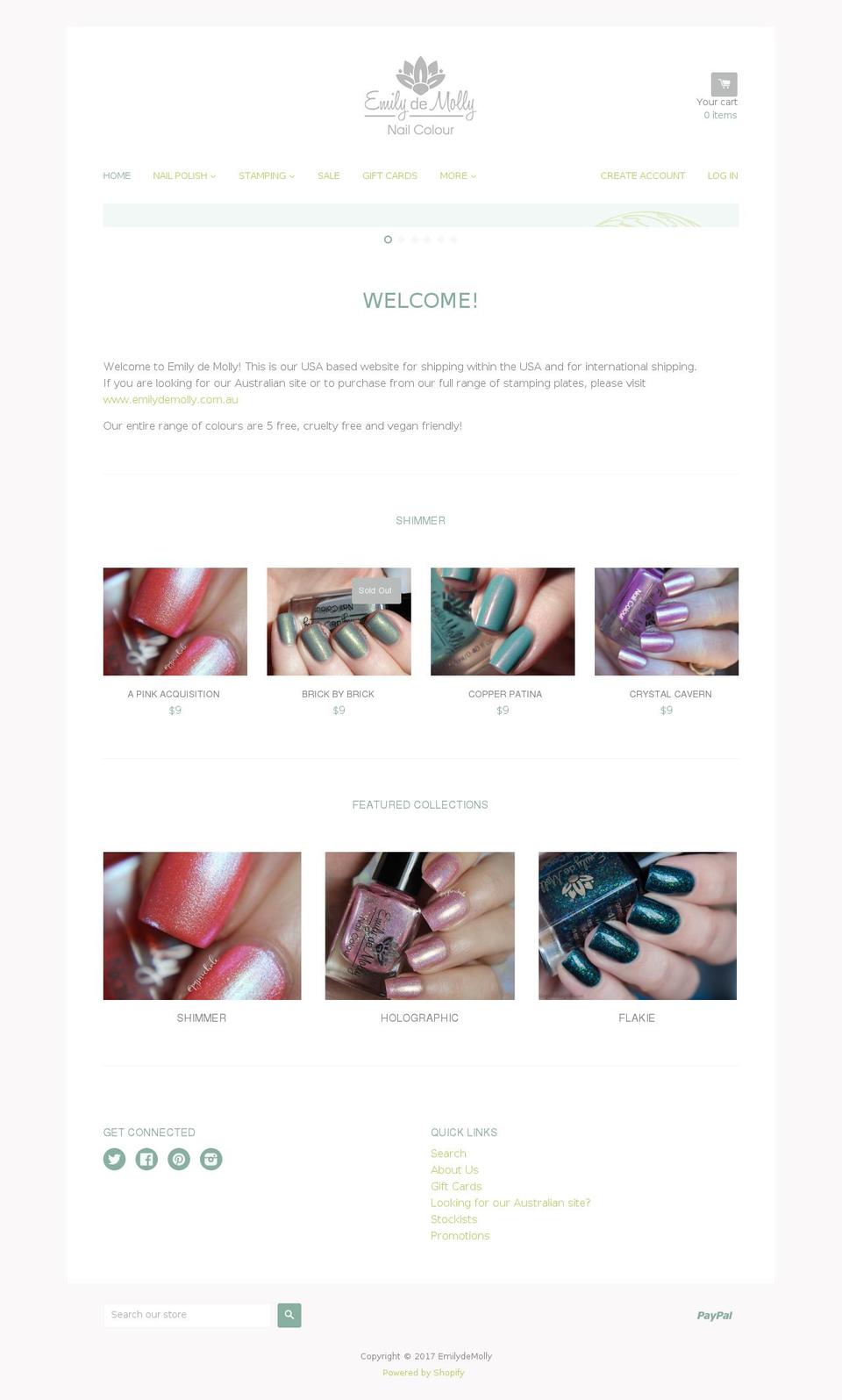 emilydemolly.com shopify website screenshot