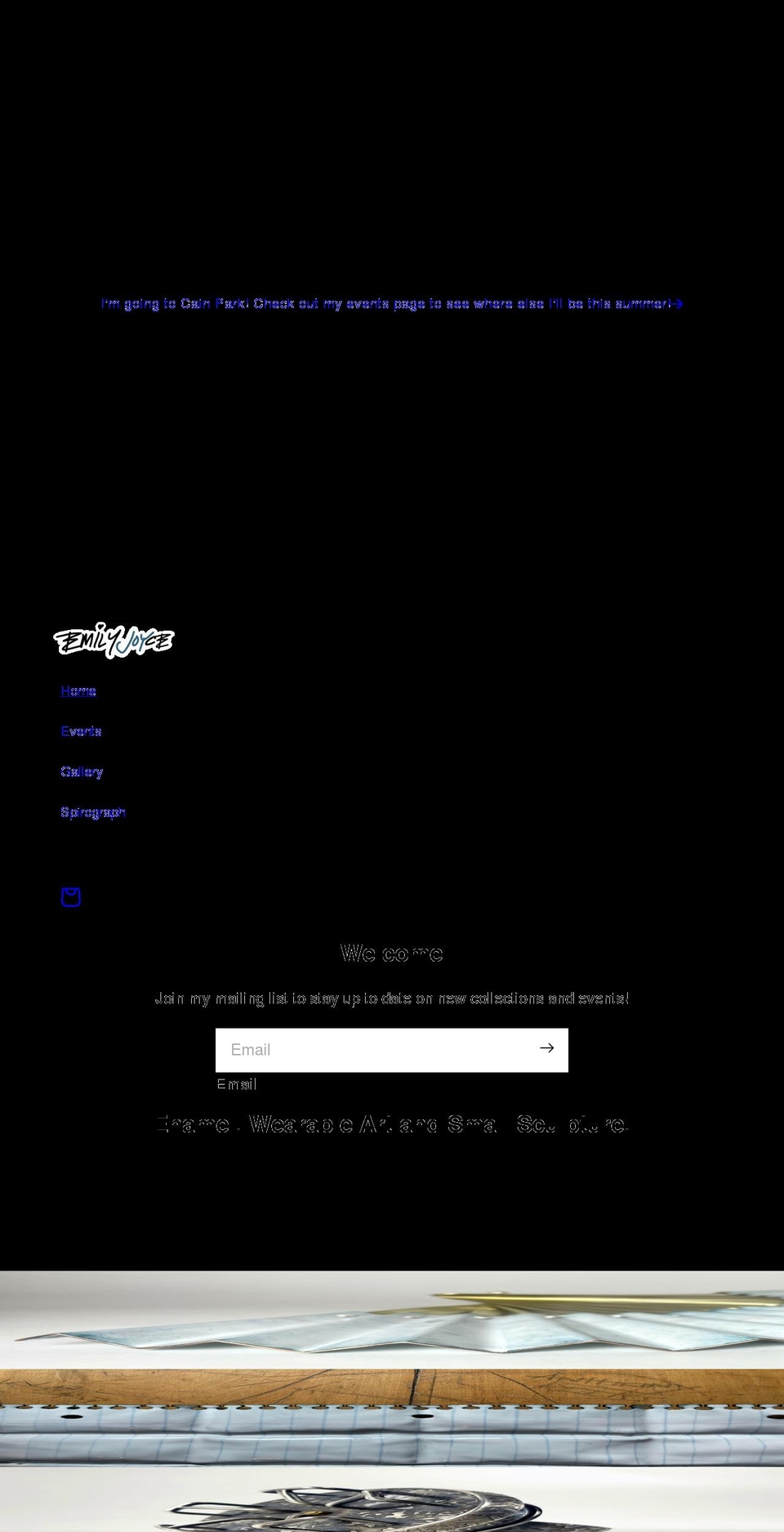 emilyejoyce.com shopify website screenshot