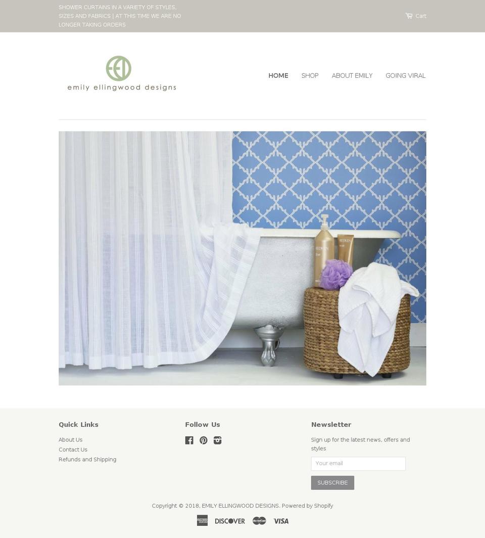 emilyellingwood.org shopify website screenshot
