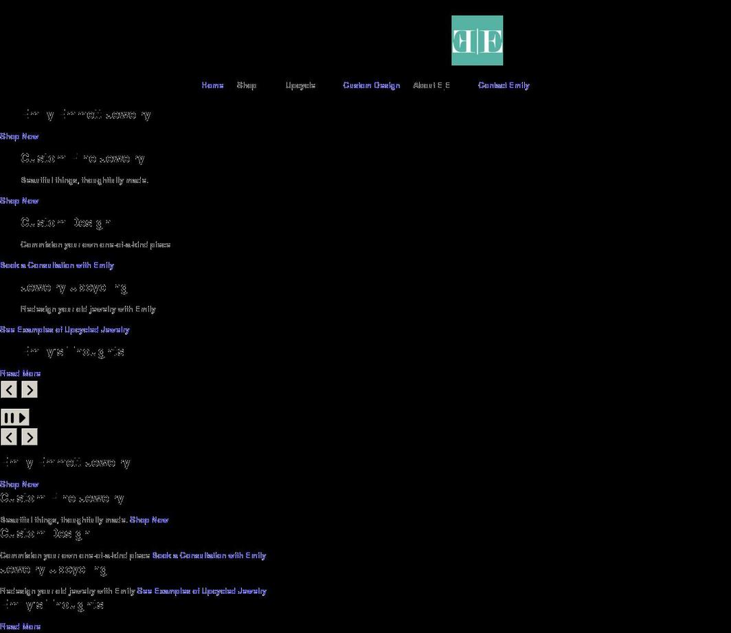 emilyemmettjewelry.com shopify website screenshot