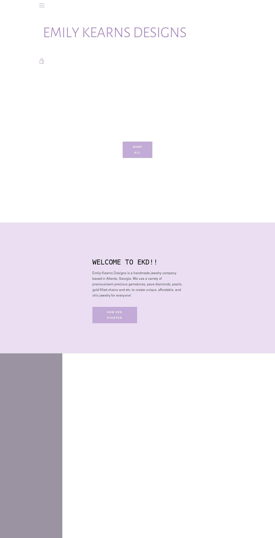 emilykearnsdesigns.com shopify website screenshot