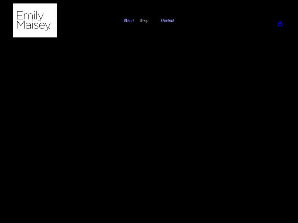 emilymaisey.com shopify website screenshot