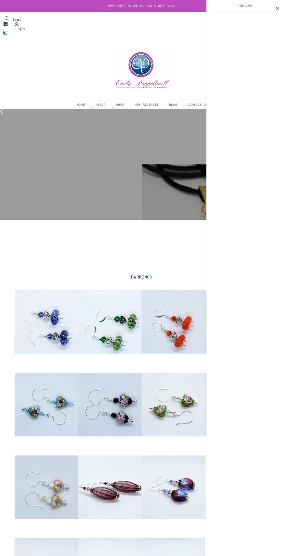 emilypoppellwelljewellery.com shopify website screenshot