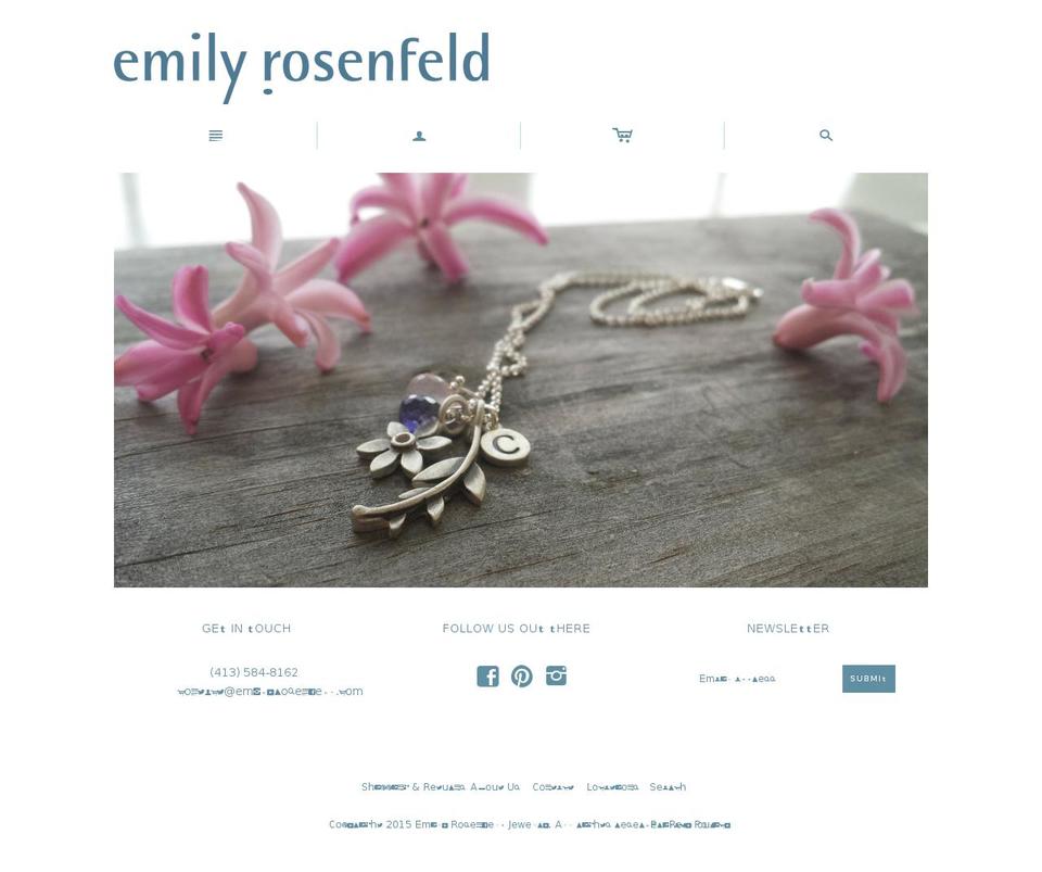 emilyrosenfeld.com shopify website screenshot