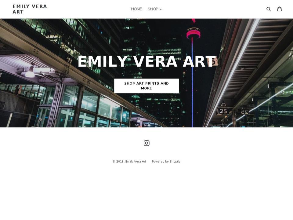 emilyvera.com — Shopify storefront screenshot
