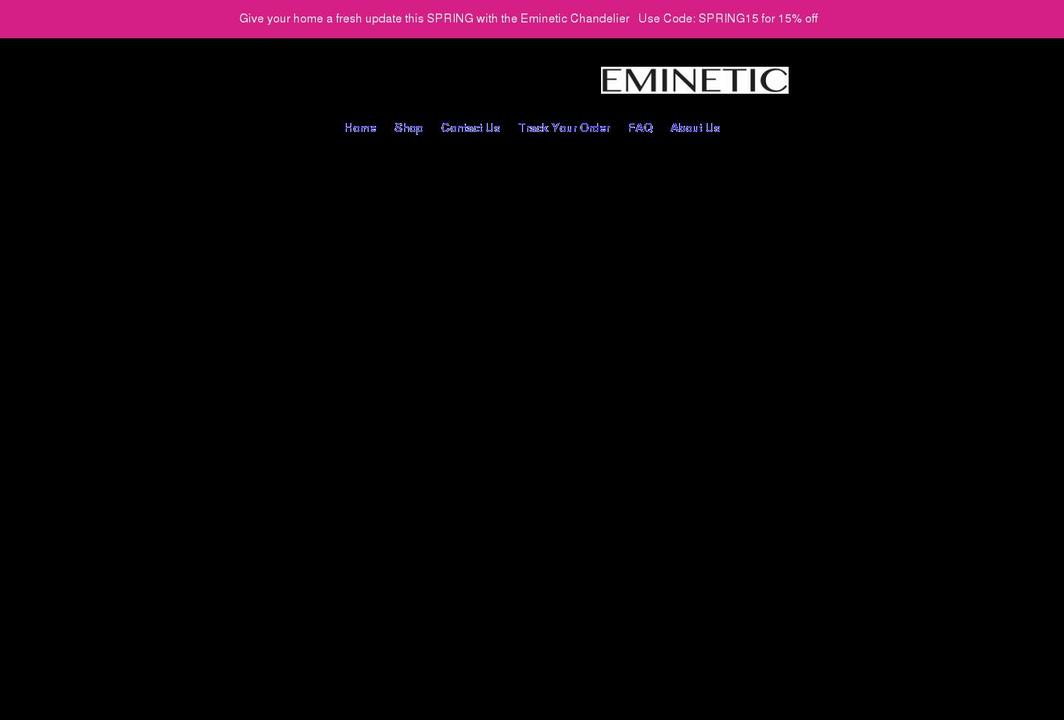 eminetic.com shopify website screenshot
