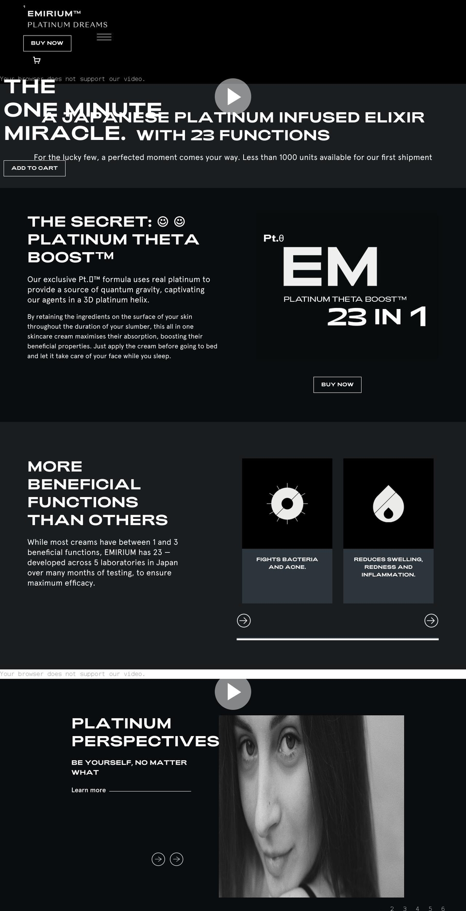 emirium.com shopify website screenshot