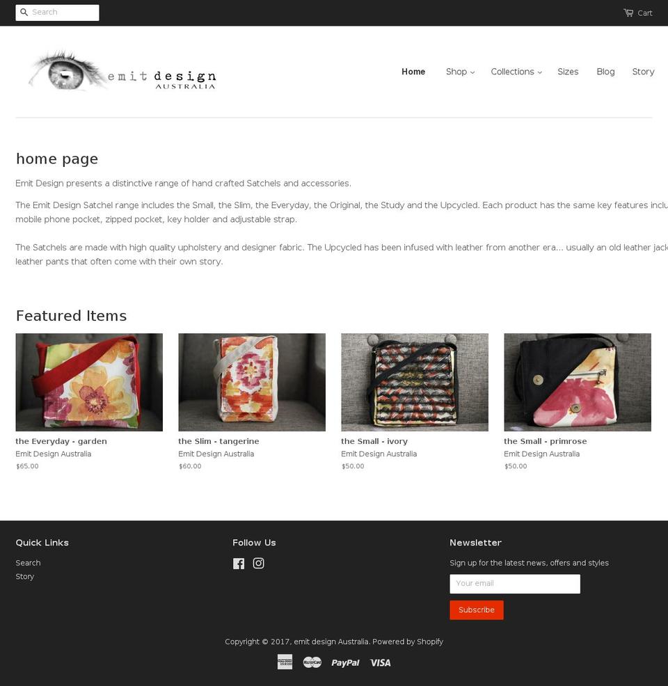 emitdesign.com.au shopify website screenshot