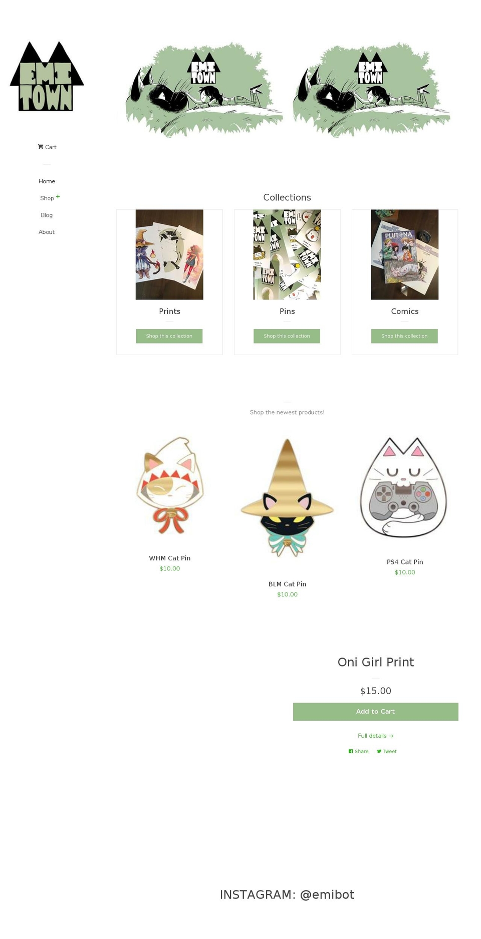 emitown.com — Shopify storefront screenshot