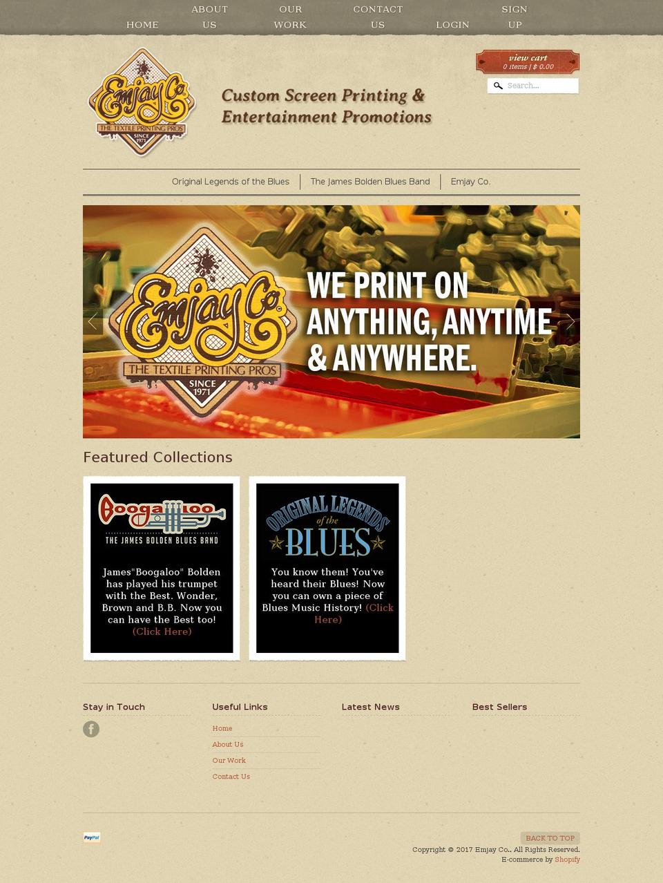 emjaycompany.com shopify website screenshot