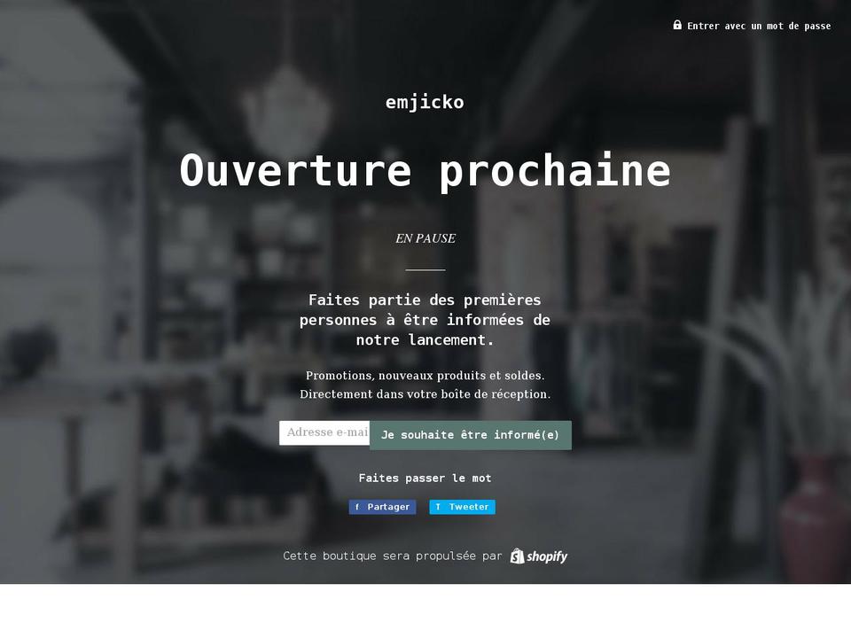 emjicko.com — Shopify storefront screenshot