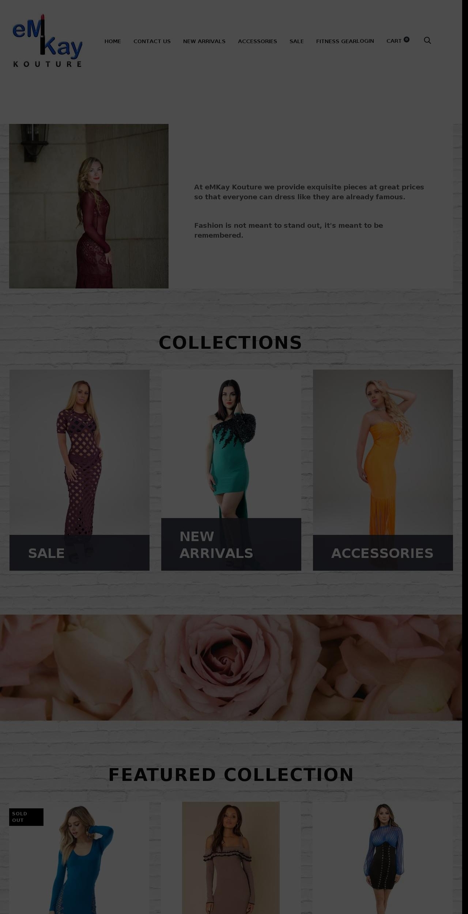 emkaykouture.com shopify website screenshot