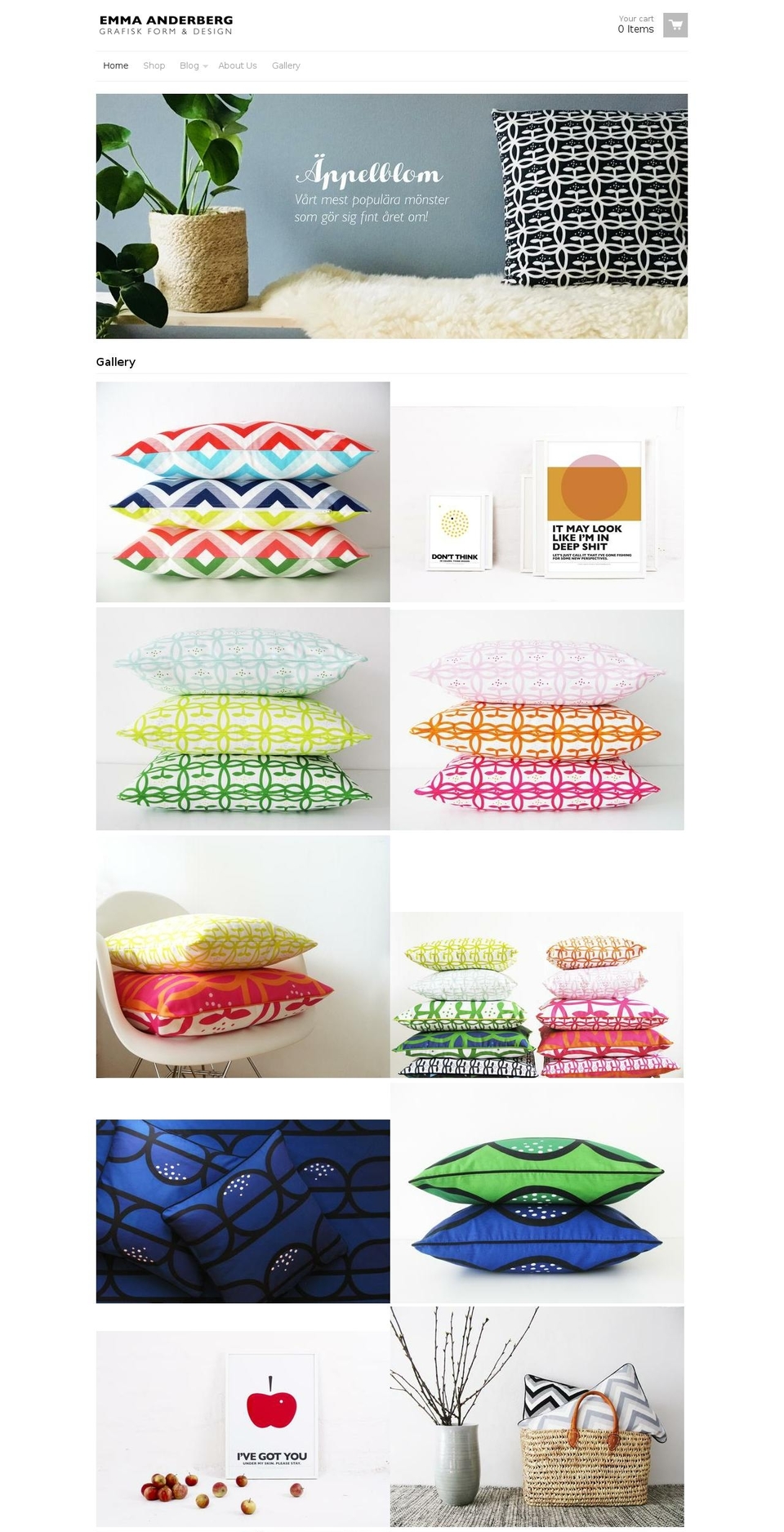 emmaanderberg.com shopify website screenshot