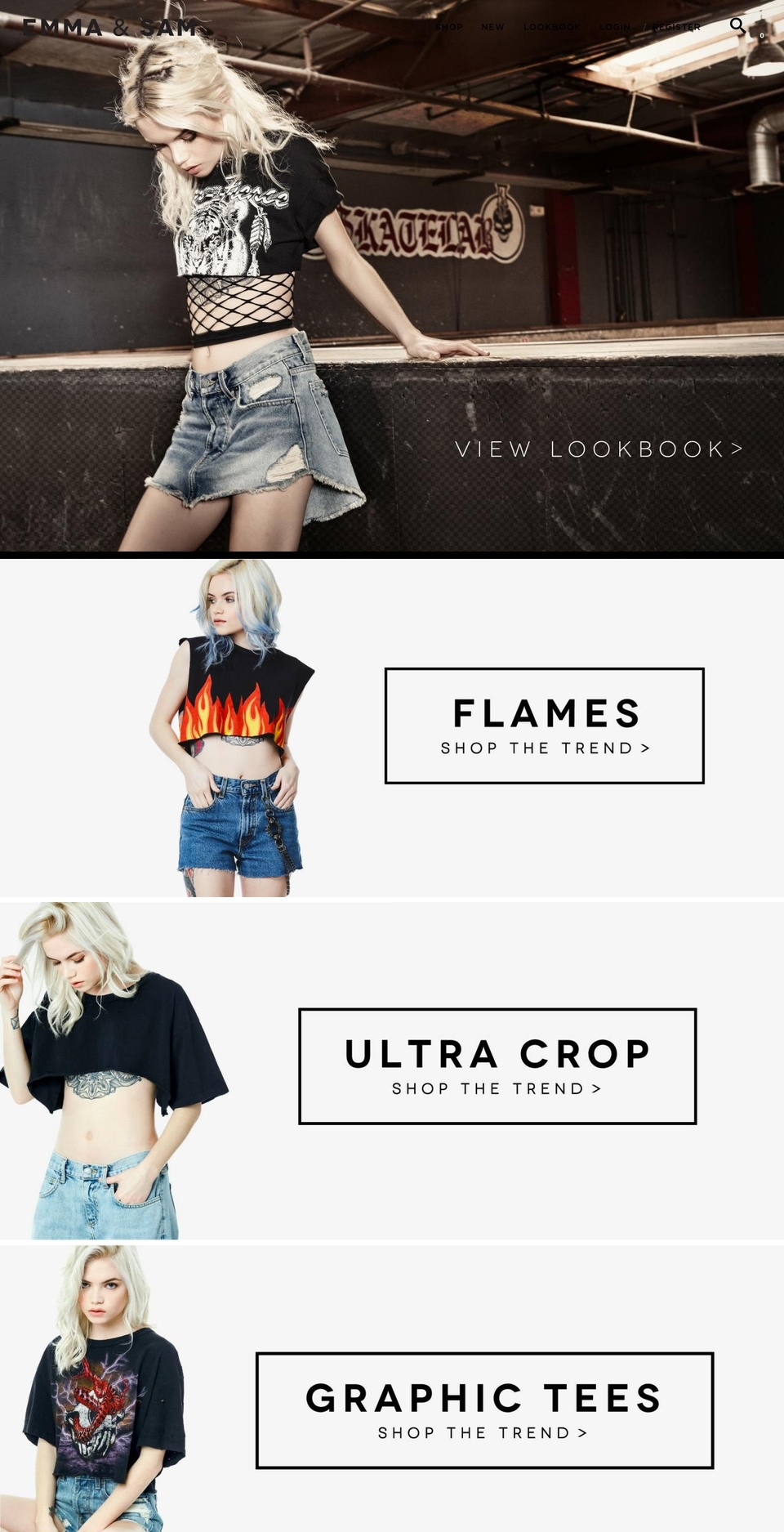 emmaandsam.com shopify website screenshot