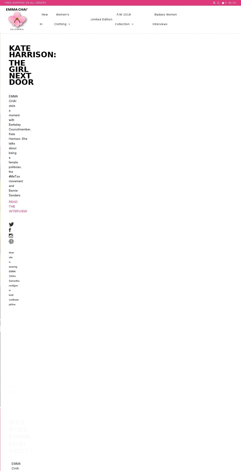 emmachai.com — Shopify storefront screenshot