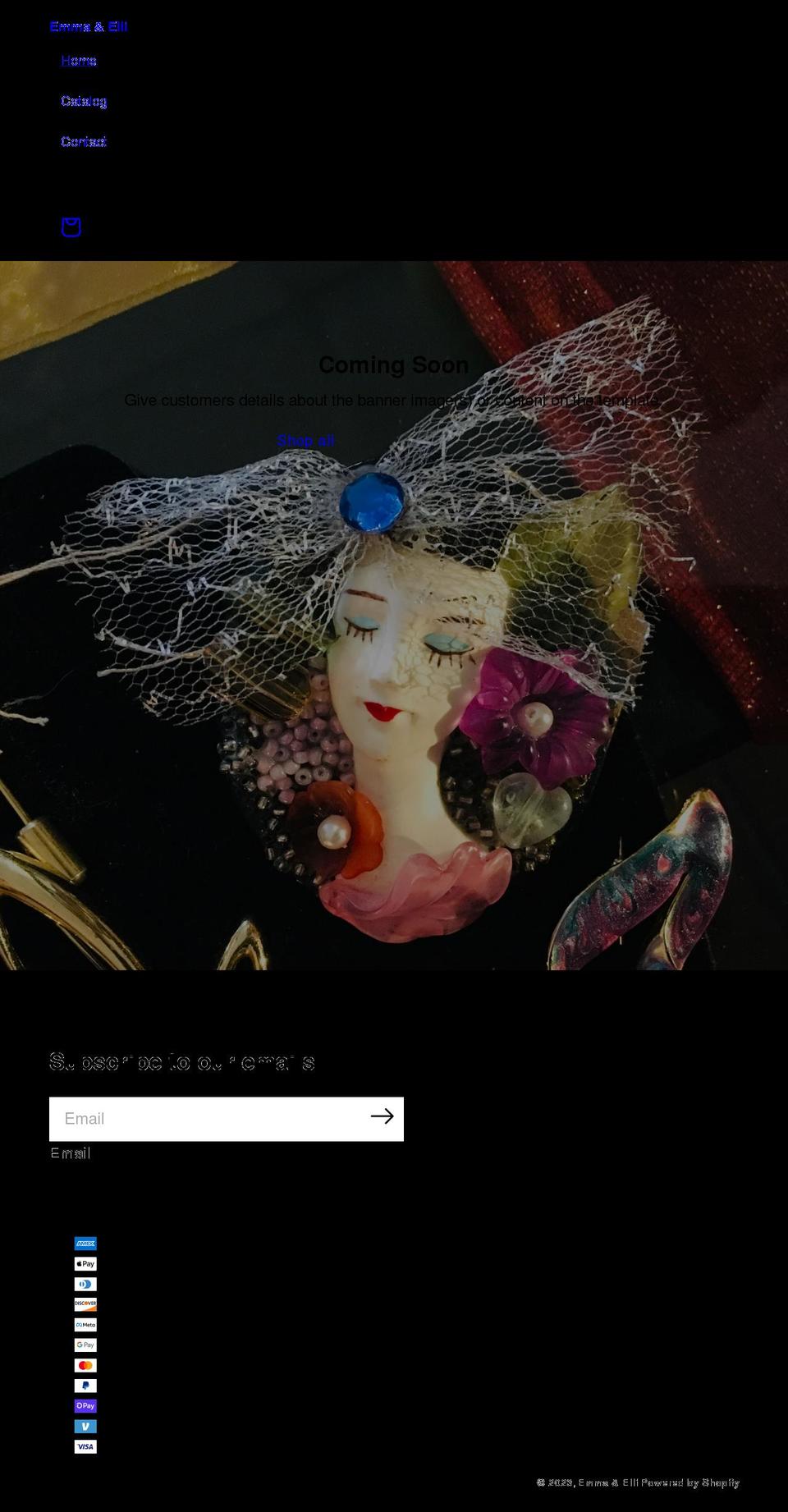 emmaelli.com shopify website screenshot