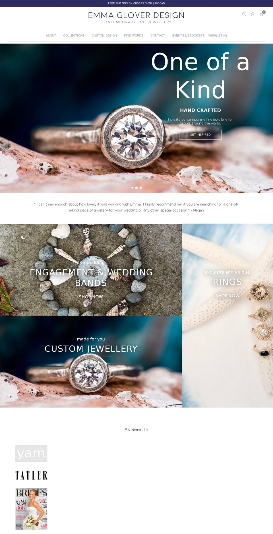 emmagloverdesign.com shopify website screenshot