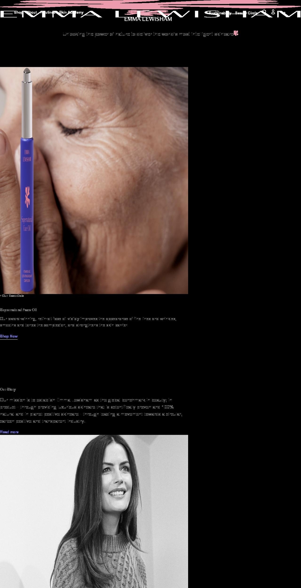 emmalewisham.co.uk shopify website screenshot