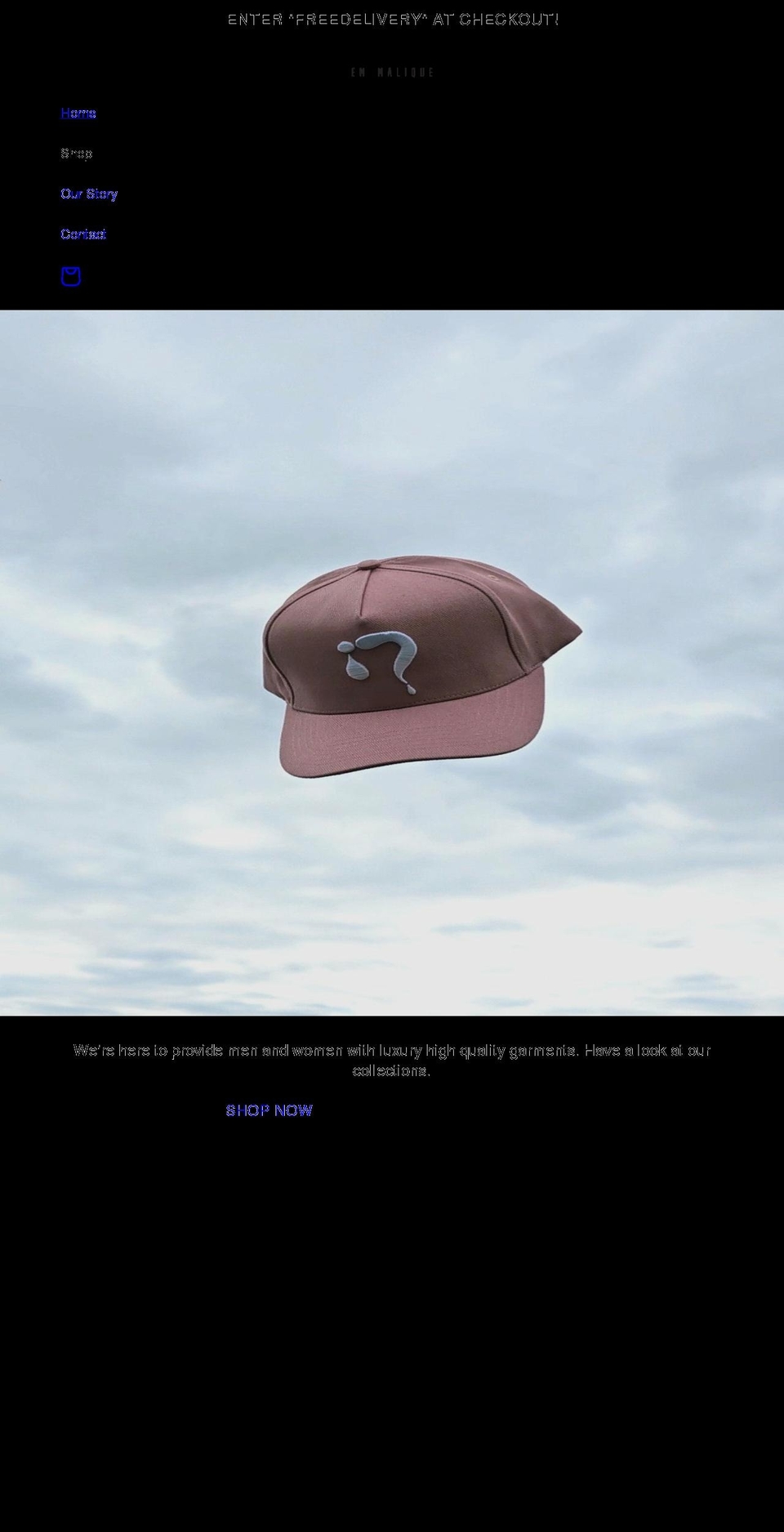 emmalique.com shopify website screenshot