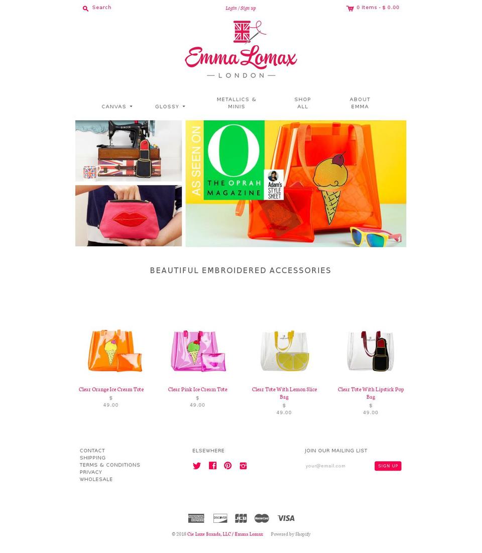 emmalomax-usa.com — Shopify storefront screenshot