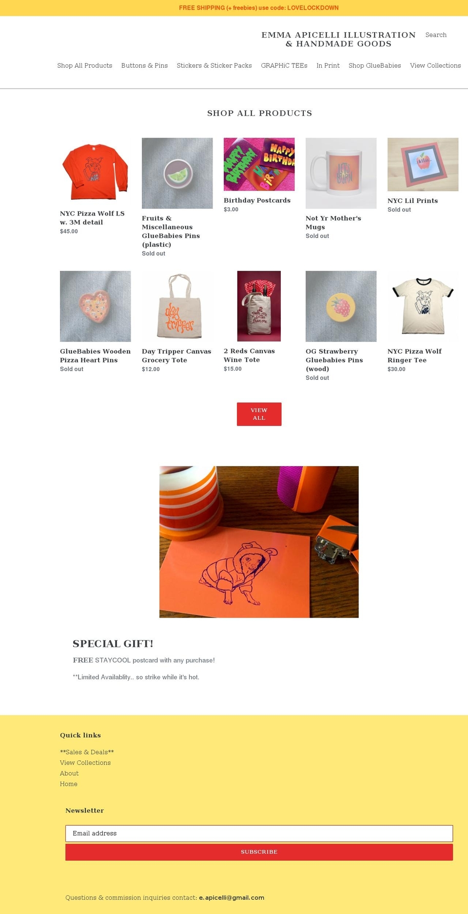 emmamakesitall.com shopify website screenshot