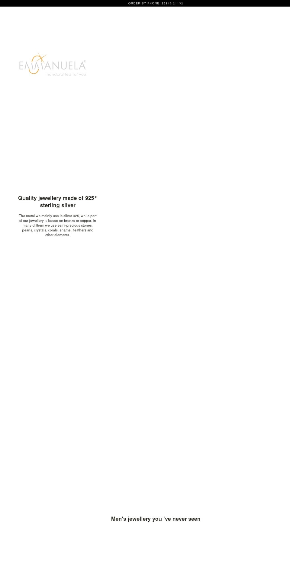 emmanuela.co.uk shopify website screenshot