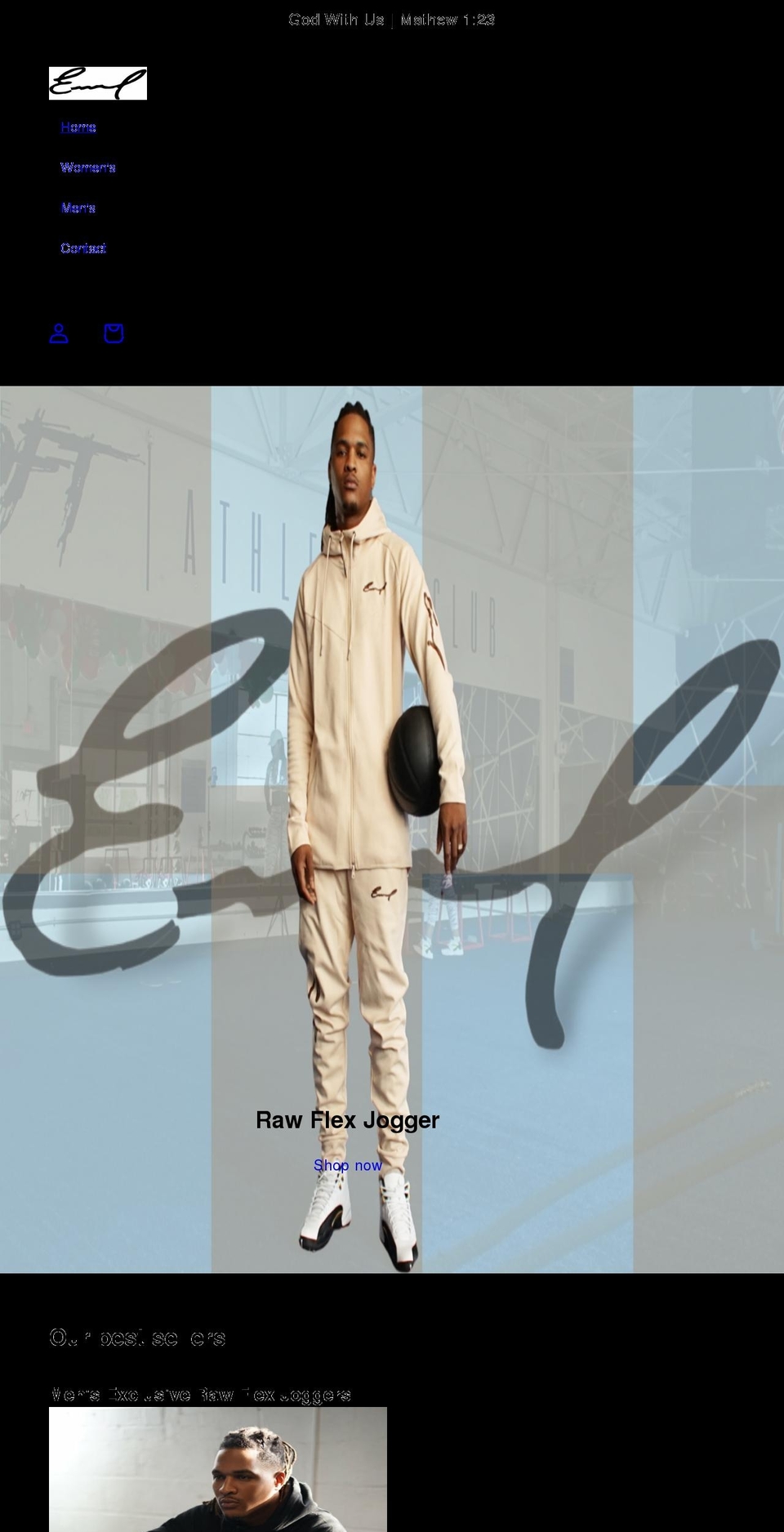 emmanuelthebrand.com shopify website screenshot