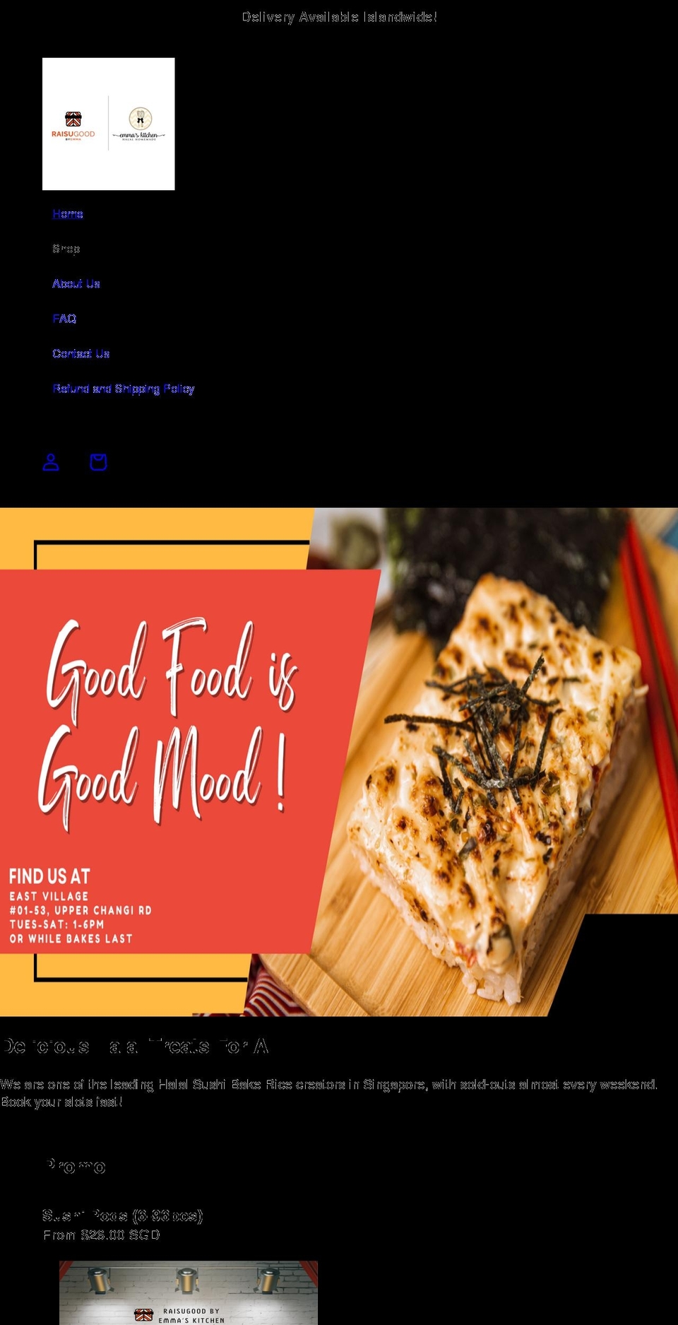 emmashalalkitchen.com shopify website screenshot