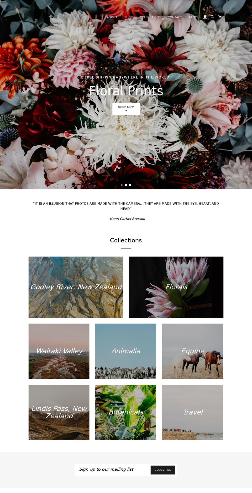 emmawillettsprints.com — Shopify storefront screenshot