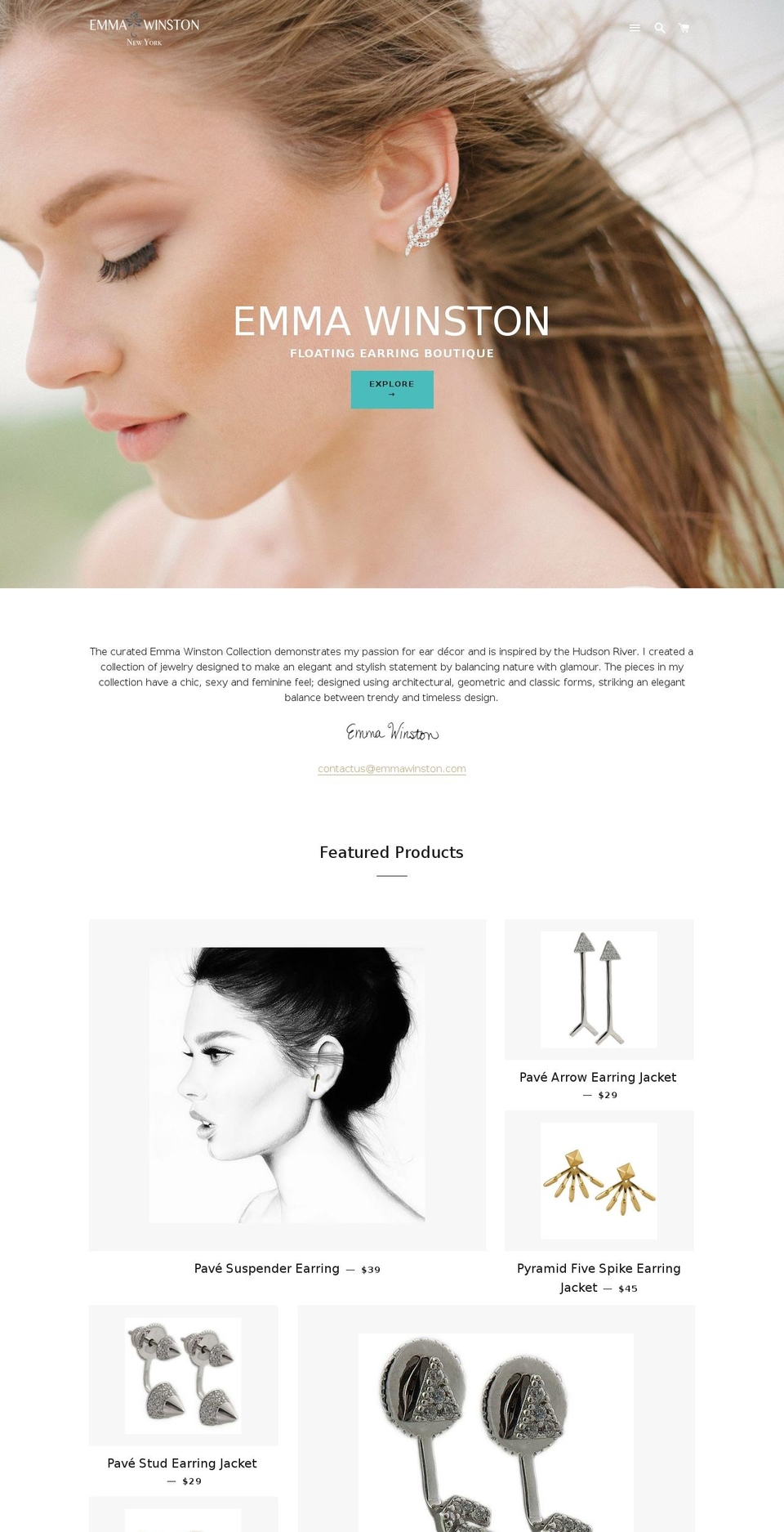 emmawinston.com shopify website screenshot
