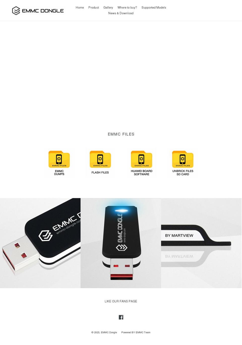 emmc-dongle.com — Shopify storefront screenshot
