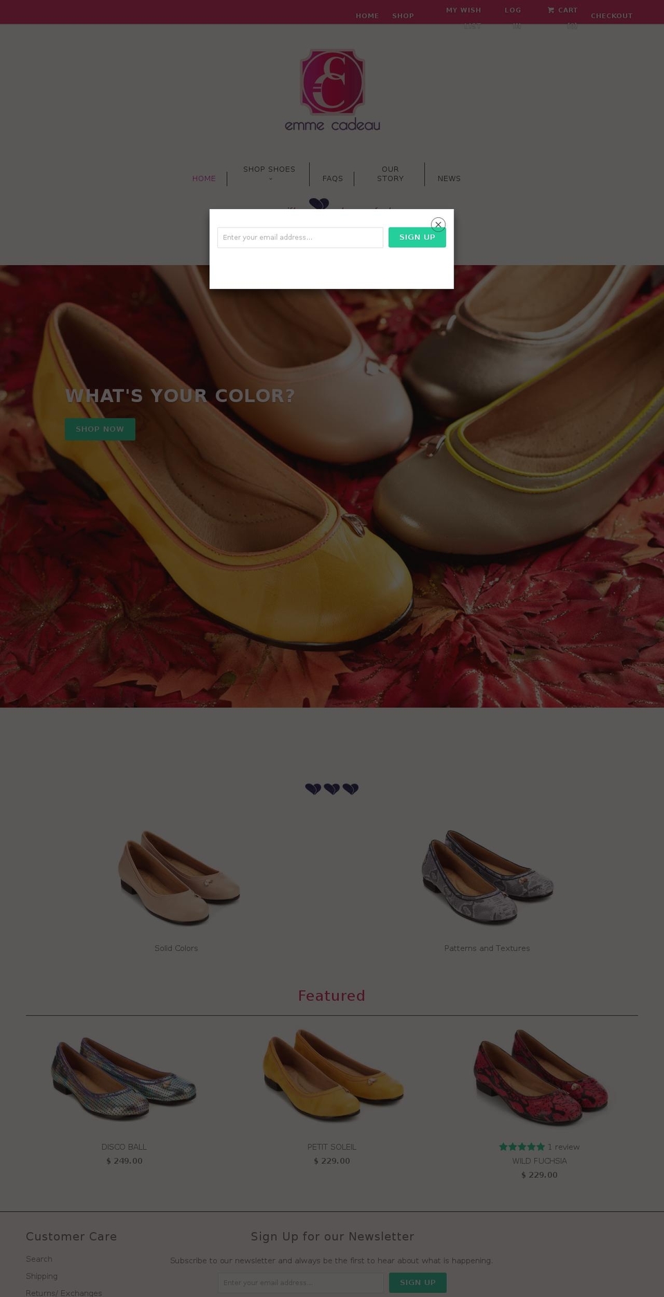 emmecadeau.com shopify website screenshot