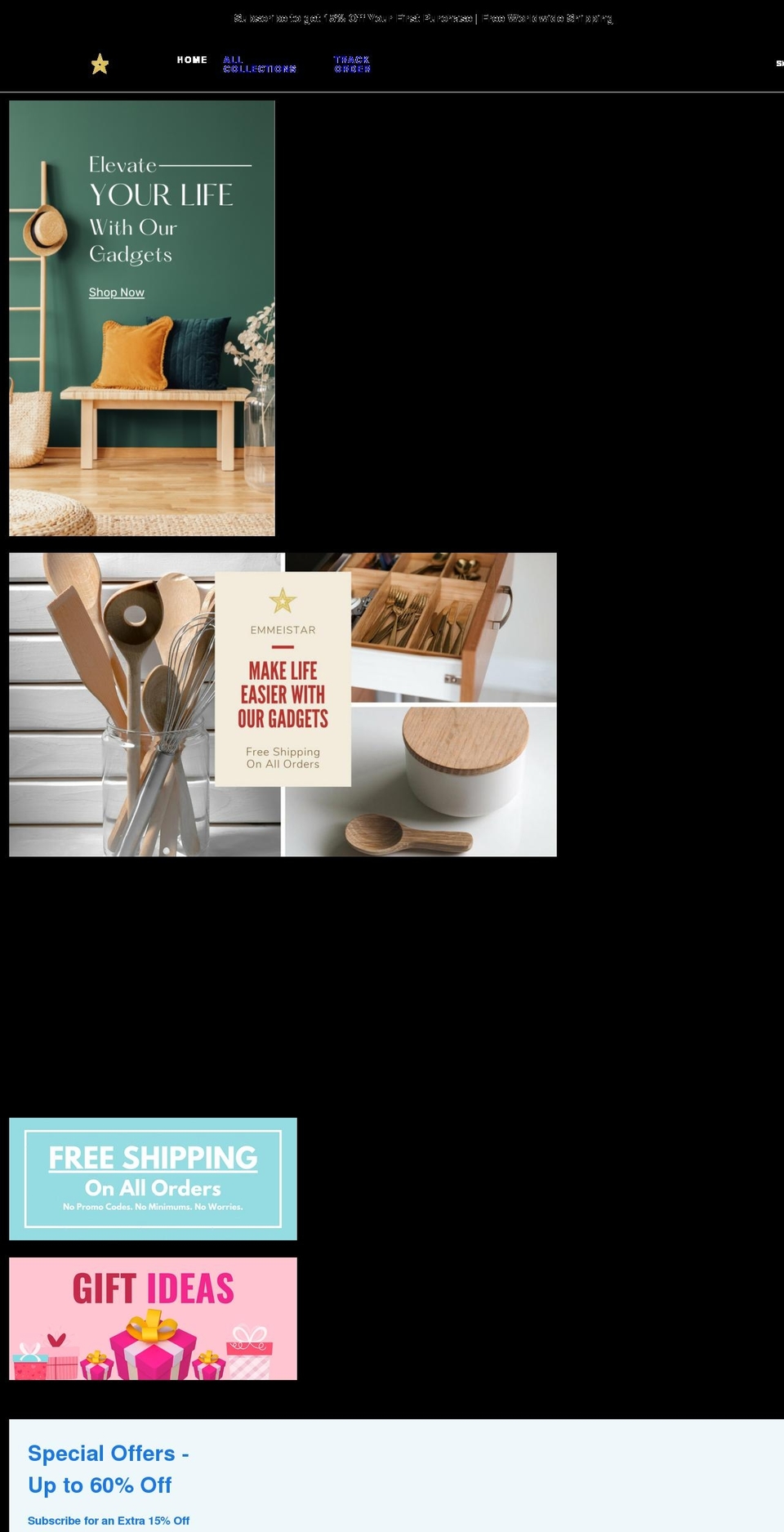 emmeistar.com shopify website screenshot