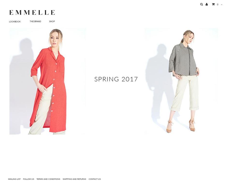 emmelledesign.com shopify website screenshot