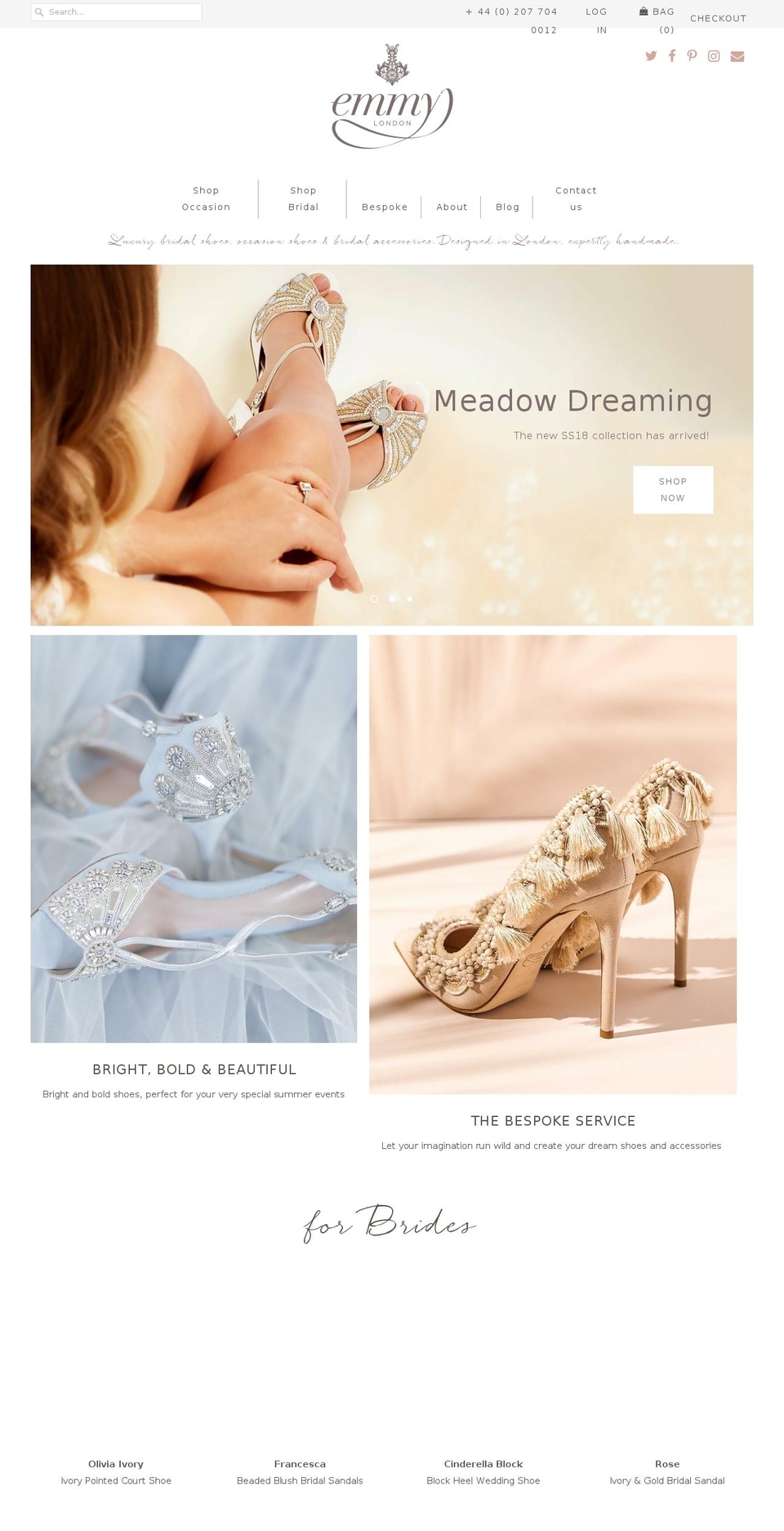 emmy.london shopify website screenshot