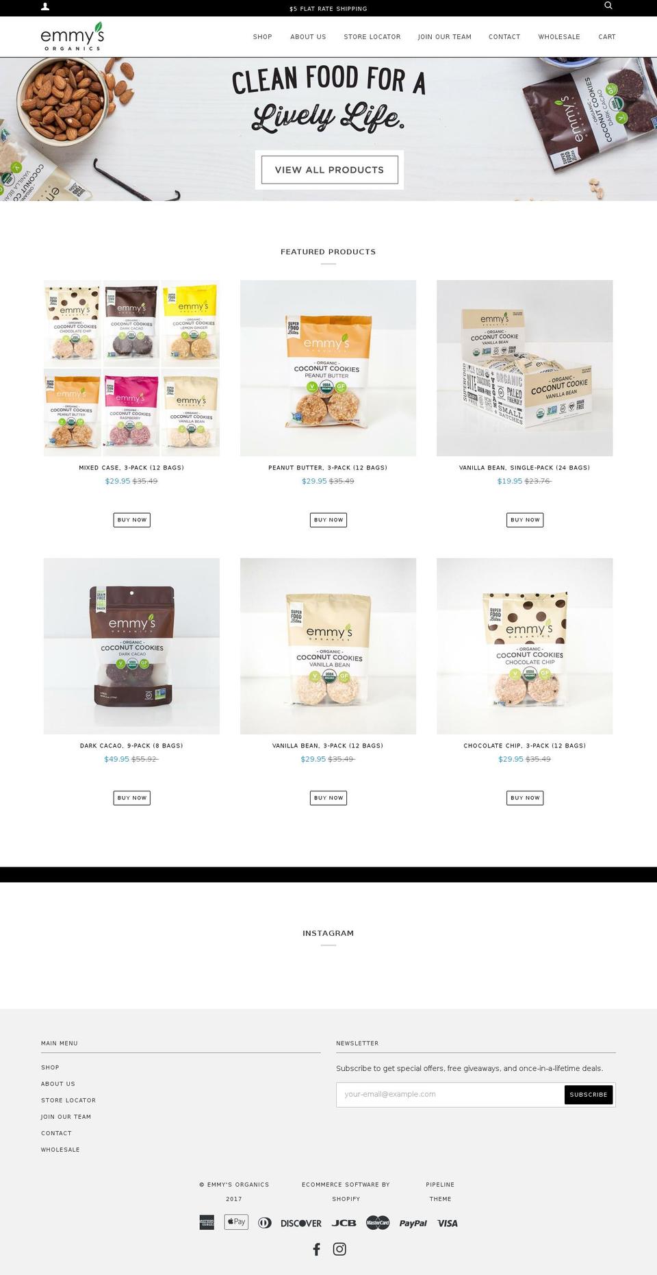 emmysorganics.com shopify website screenshot