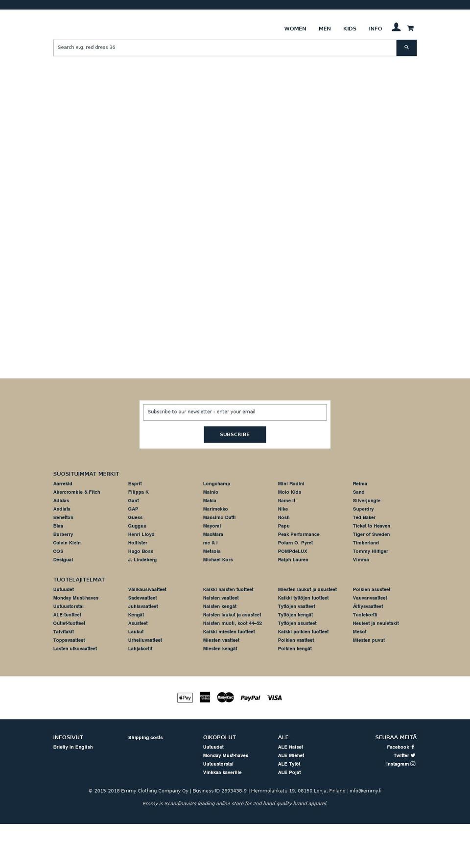 emmystore.com — Shopify storefront screenshot