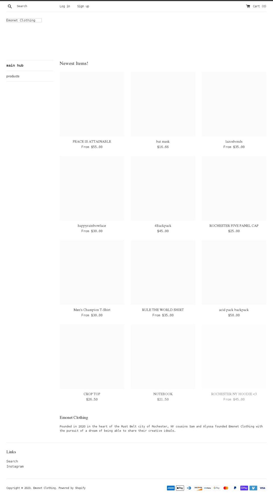 emo-net.com shopify website screenshot