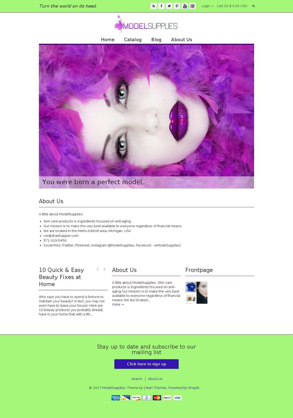 prashanta Shopify theme site example emodelsupplies.com