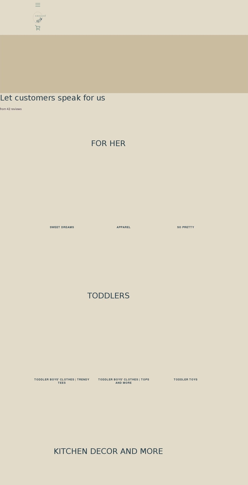 emojand.com shopify website screenshot