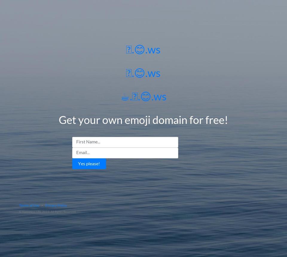 emojiaddress.com — Shopify storefront screenshot